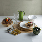 Bandeja de Bambu Coração Heart - 12,5 cm - Ela Decora