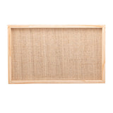 Bandeja de Madeira com Sisal Pinus 62cm - Ela Decora