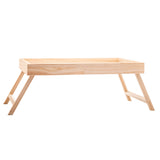 Bandeja de Madeira com Sisal Pinus 62cm - Ela Decora