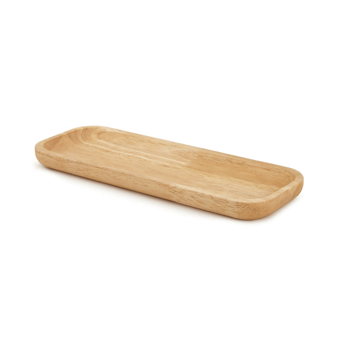 Bandeja de Madeira Oval 28cm - Ela Decora