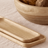 Bandeja de Madeira Oval 28cm - Ela Decora