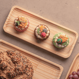 Bandeja de Madeira Pinus 30cm x 12cm x 2cm - Ela Decora