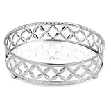 Bandeja de Metal Cromado P 17,5cm x 5cm - Ela Decora