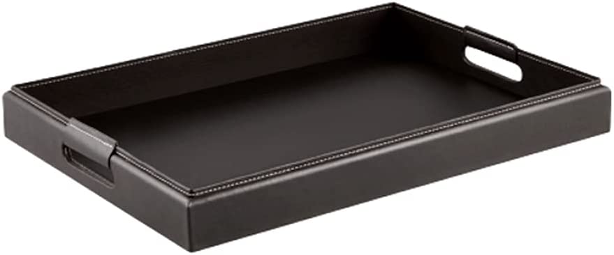 Bandeja de Poliuretano Preto 60cm x 42,5cm - Ela Decora