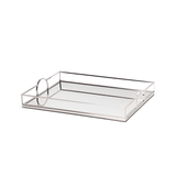 Bandeja Decorativa em Metal Espelhada P 30,5cm - Ela Decora