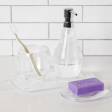 Bandeja Droplet Acrílico Transparente 25cm - Ela Decora