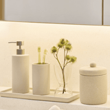 Bandeja em Cerâmica Retangular Branca 33cm - Ela Decora