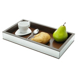 Bandeja em Madeira com Espelho - 35 cm - Ela Decora