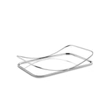 Bandeja em Metal Espelhada Cromada 33cm - Ela Decora