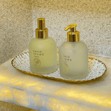 Bandeja em Metal Oval Off White 26cm P - Ela Decora