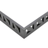 Bandeja Madeira Laqueada Preta Com Espelho - 47 x 34 x 5 cm - Ela Decora