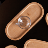 Bandeja Oval de Bambu Nature 28cm - Ela Decora