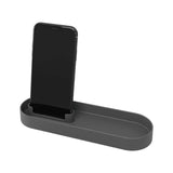 Bandeja para Banheiro com Porta Celular Serene Chumbo - Ela Decora