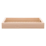Bandeja Retangular de MDF com Fundo Trelica 35cm - Ela Decora