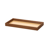Bandeja Retangular em MDF com Rattan 38cm - Ela Decora
