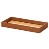 Bandeja Retangular em MDF com Rattan 45cm - Ela Decora