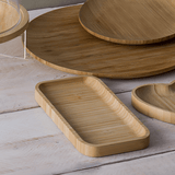 Bandeja Retangular Hire de Bambu 20cm - Ela Decora