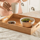 Bandeja Sense de Bambu com Alças 37cm - Ela Decora