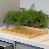 Bandeja Sense de Bambu com Alças 48cm - Ela Decora