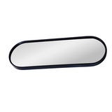 Bandeja Decorativa Espelhada Oval Preta 30cm