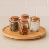 Tábua Giratória Redonda de Bambu 30cm