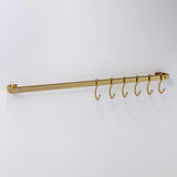 Barra de Piatina 45cm com 6 ganchos Dourada - Ela Decora