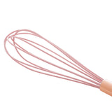 Batedor de Ovos de Nylon Rose Gold Com Cabo De Aço Inox - 26,5cm - Ela Decora