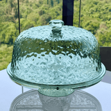 Boleira em Acrílico com Detalhe em Textura Verde