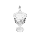 Bomboniere Potiche de Cristal de Chumbo com Pé Dublin 24,5cm Elegante - Ela Decora