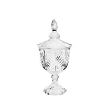 Bomboniere Potiche de Cristal de Chumbo com Pé Dublin 24,5cm Elegante - Ela Decora