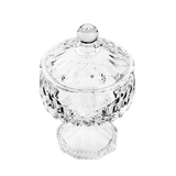 Bomboniere Potiche Louise de Cristal com Pé 18cm - Ela Decora