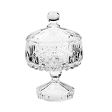 Bomboniere Potiche Louise de Cristal com Pé 18cm - Ela Decora