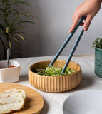 Bowl Canelado De Bambu M 19cm - Ela Decora