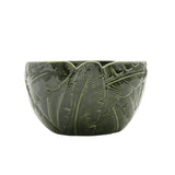 Bowl Centro de Mesa de Cerâmica Leaf Folha de Banana Verde 16cm - Ela Decora