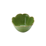 Bowl Centro de Mesa Decorativo de Ceramica Banana Leaf Verde 16cm - Ela Decora