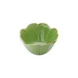 Bowl Centro de Mesa Decorativo de Ceramica Banana Leaf Verde 16cm - Ela Decora
