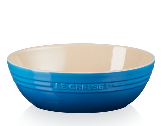 Bowl Cerâmica Oval Azul Marseille 30cm Le Creuset - Ela Decora