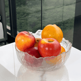 Bowl Cristal de Chumbo Martelado com Borda Dourado Taj 19cm - Ela Decora