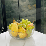 Bowl Cristal de Chumbo Martelado com Borda Dourado Taj 19cm - Ela Decora