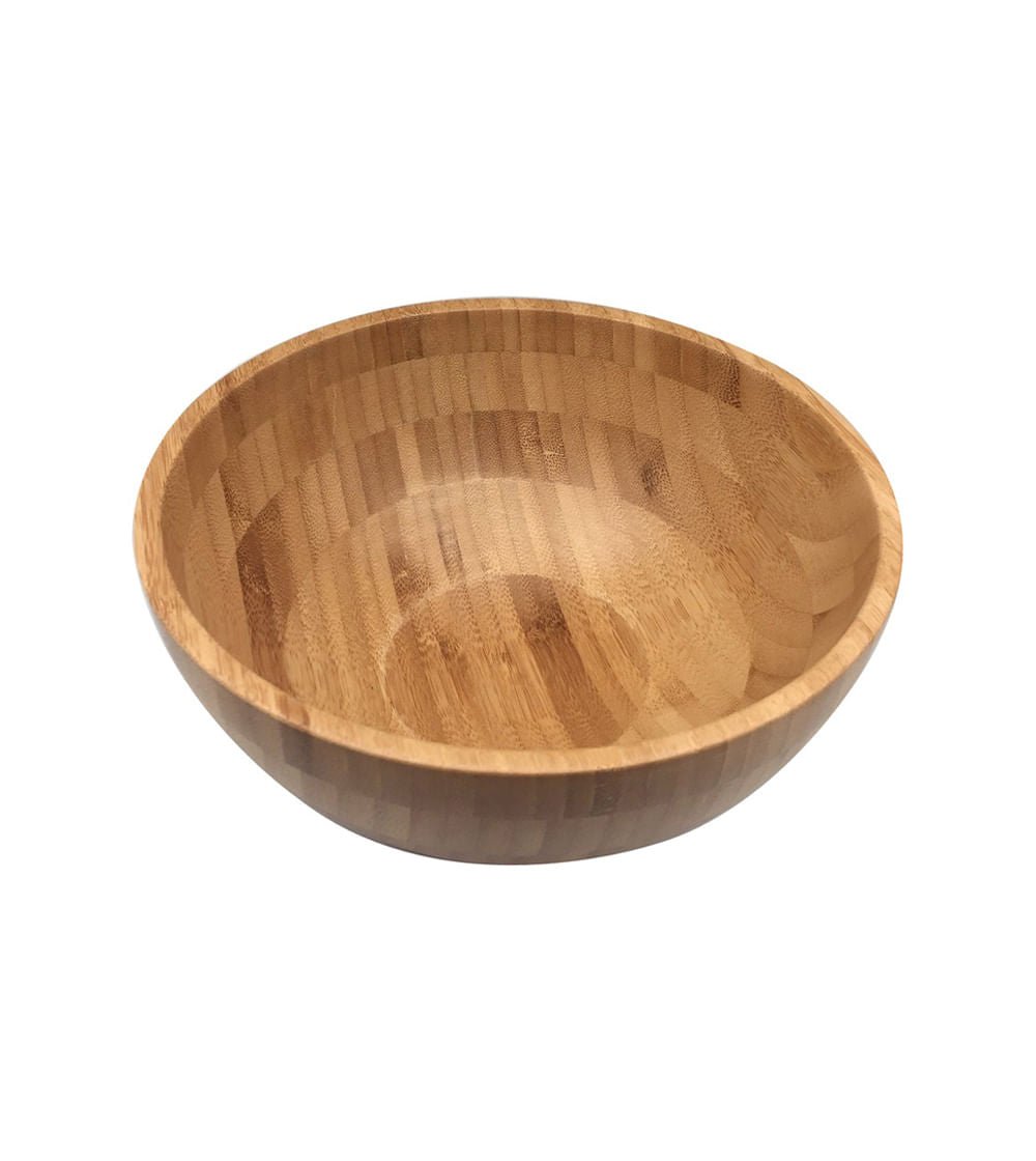 Bowl De Bambu Circular Fundo 28cm - Ela Decora