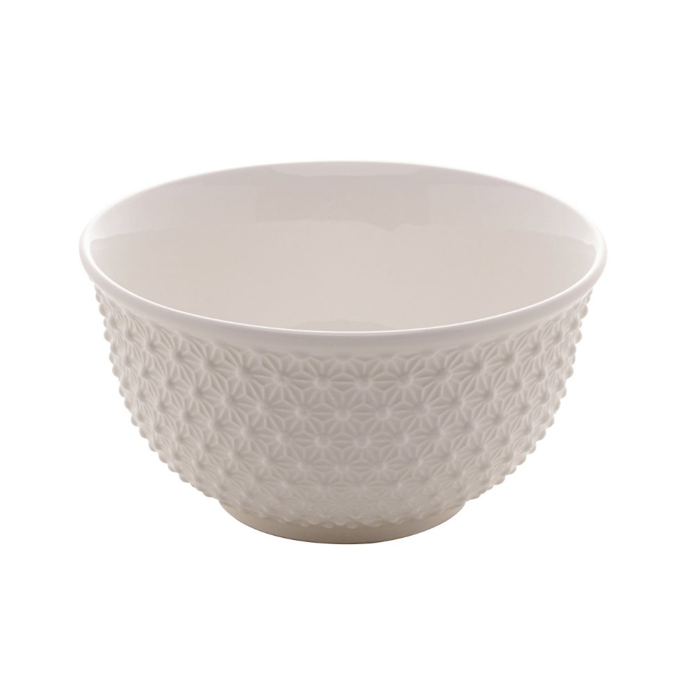 Bowl de Porcelana New Bone Branco - 12,5 x 6,5 cm - Ela Decora