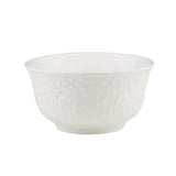 Bowl De Porcelana New Bone Flowers Branco 12,5 x 6,5 cm - Ela Decora