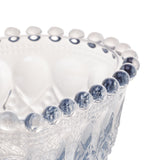 Bowl de Vidro Coração Balls Azul Metalizado 13,5cm - Ela Decora