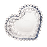 Bowl de Vidro Coração Balls Azul Metalizado 13,5cm - Ela Decora