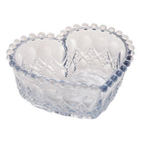 Bowl de Vidro Coração Balls Azul Metalizado 13,5cm - Ela Decora