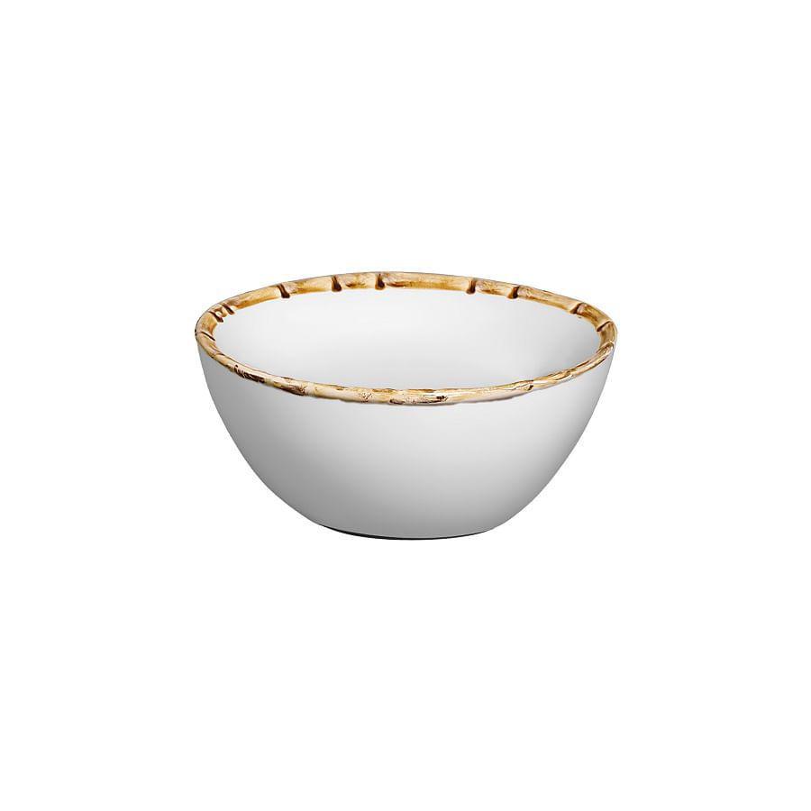 Bowl em Bambu Branco 14cm - Ela Decora