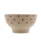 Bowl em Cerâmica Coração Branco 13cm - Ela Decora