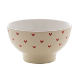 Bowl em Cerâmica Coração Branco 13cm - Ela Decora