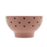 Bowl em Cerâmica Coração Rosa 13cm - Ela Decora