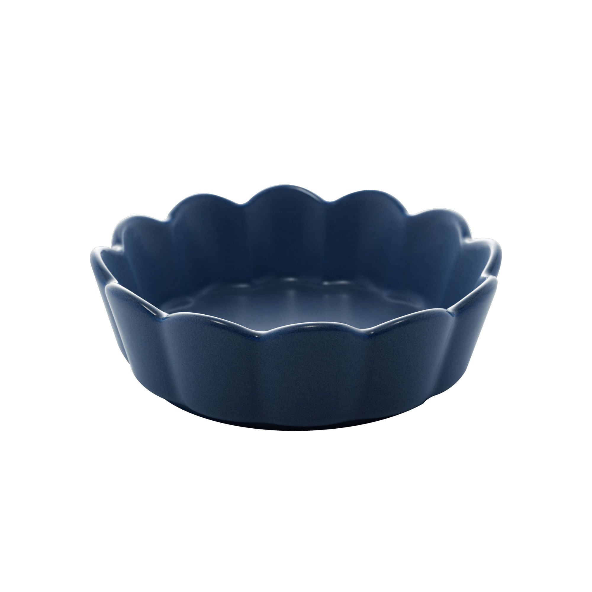 Bowl Flor Porcelana Nordica Azul Marinho Matt - 15 cm - Ela Decora
